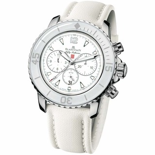 Swiss Luxury Replica Blancpain 50 Fathoms Flyback Chronograph Monaco Yacht Show White 5085F-1127-52 Replica Watch